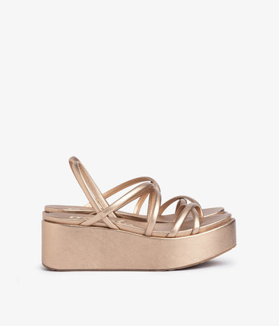 wedge strappy sandal metallic leather ninoska aw25 pedro garcia 1