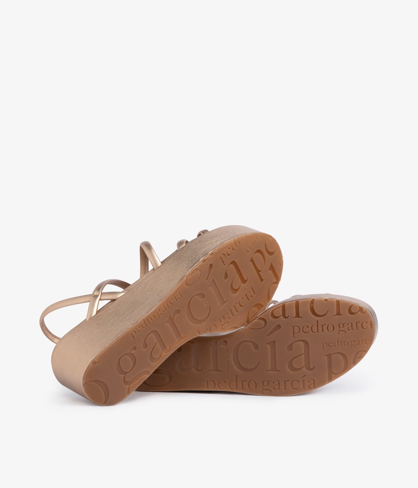 wedge strappy sandal metallic leather ninoska aw25 pedro garcia 4