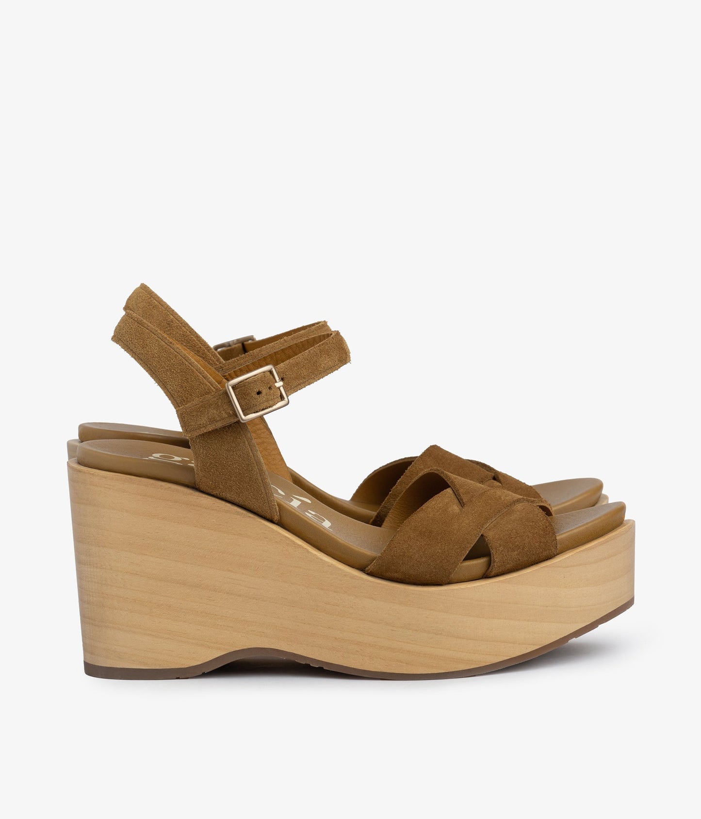 wedge wood sandal beige suede dalys aw25 pedro garcia 2