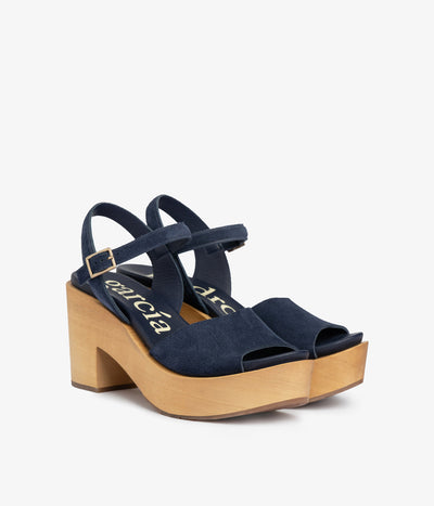 wedge wood sandal blue suede danila aw25 pedro garcia 1