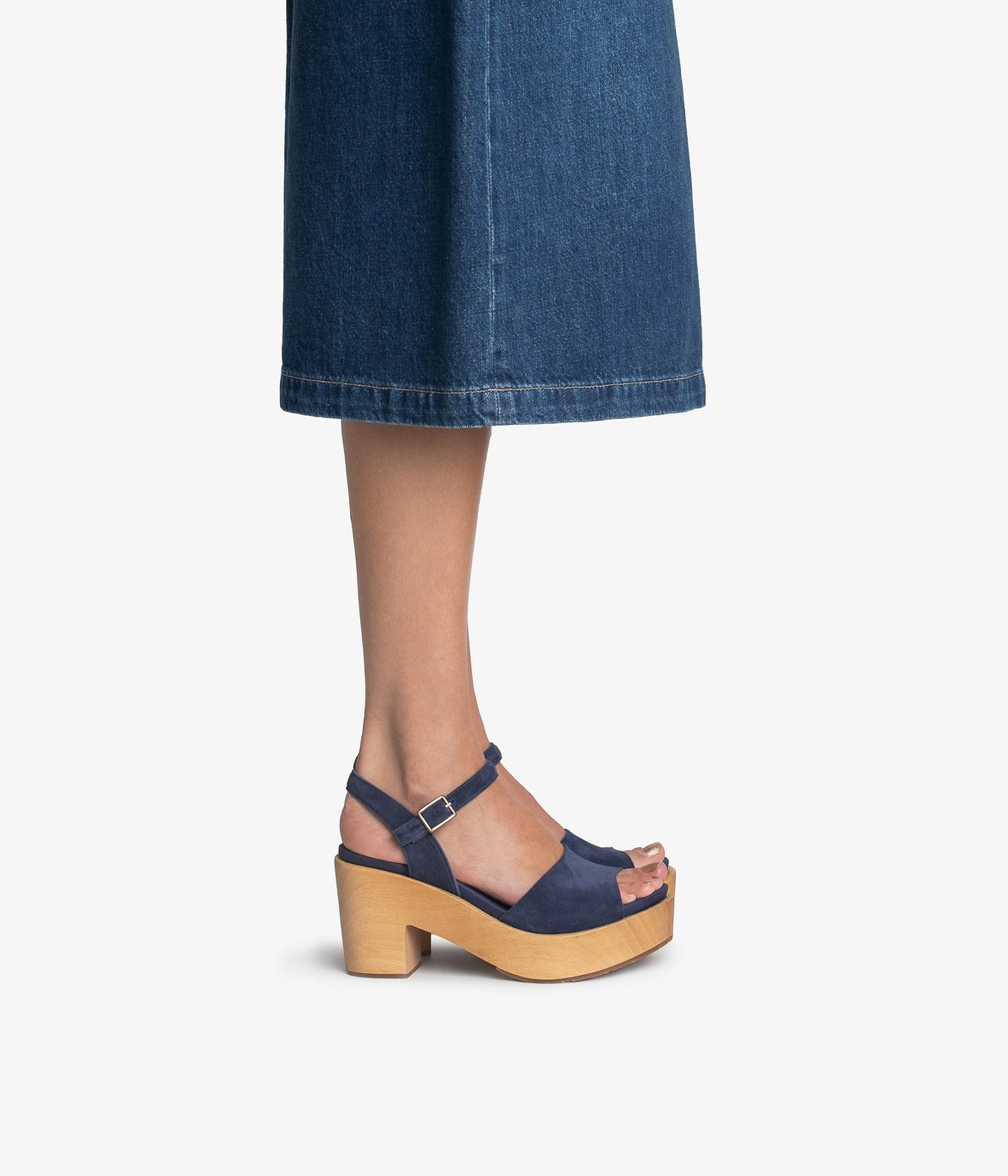 wedge wood sandal blue suede danila aw25 pedro garcia 2