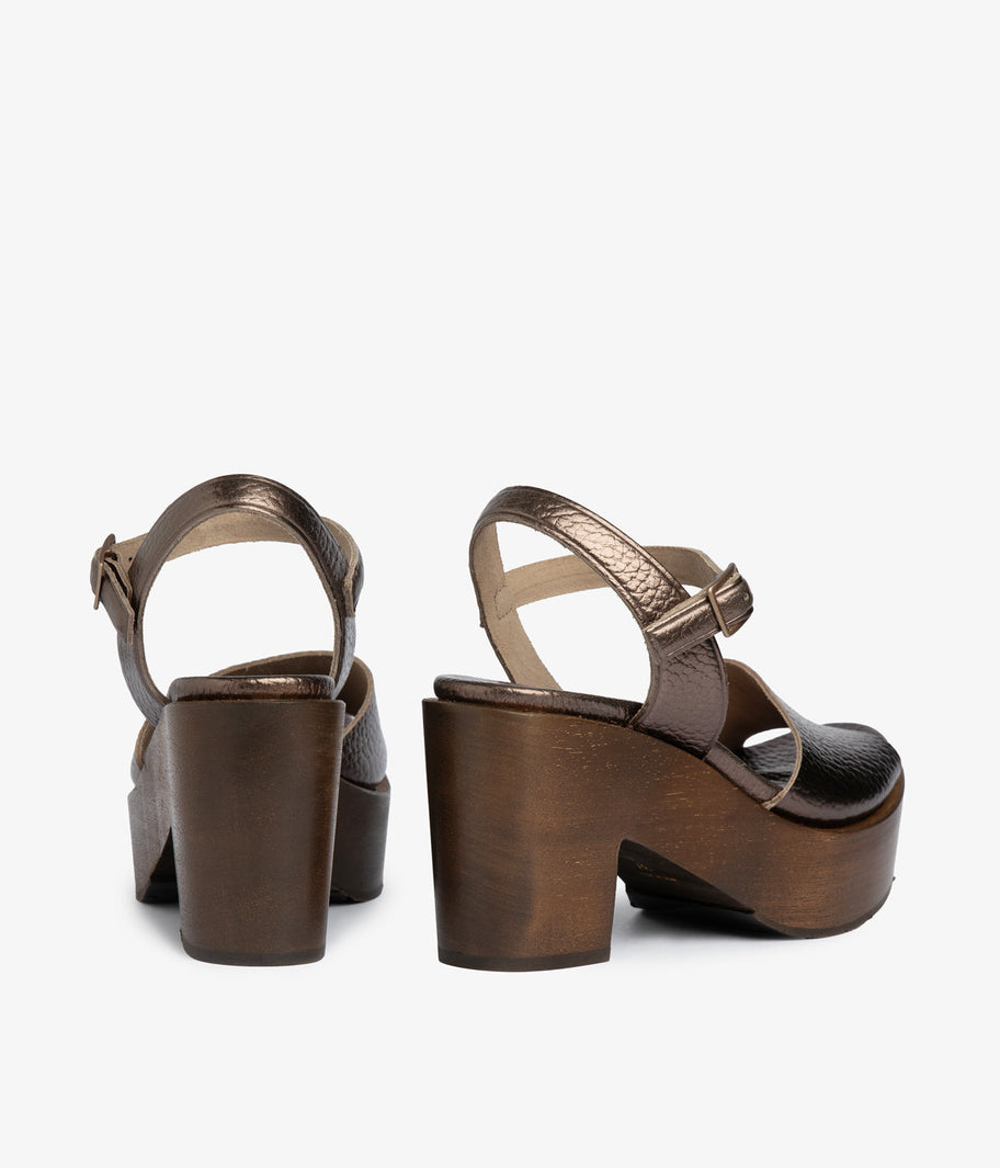 wedge sandal wood metallic leather danila aw25 pedro garcia 6